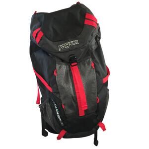 Jansport Katahdin 50 Backpack Grey Red Hiking Outdoor Camping Trail Pack Bag